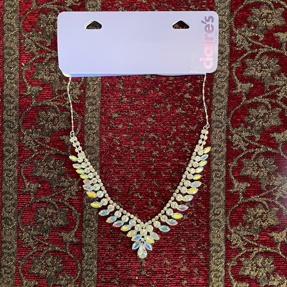 AB (iridescent) Stone Necklace